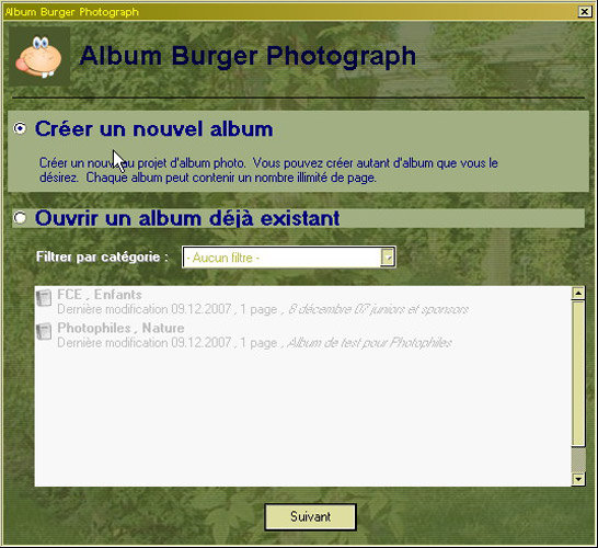 Album Burger -3 Nouveau ou ouvrir mt_popup:3 Nouveau ou ouvrir