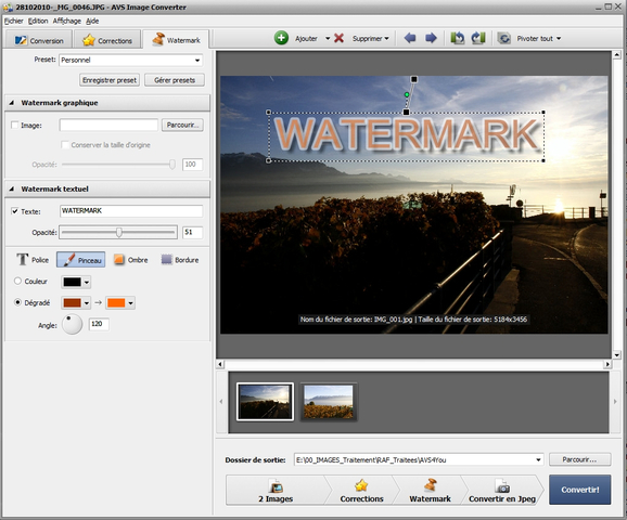 mt_popup:AVS Image Converter -8 Filigrane texte adapté