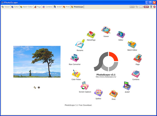 mt_popup:Photoscape - 1 Interface ouverture