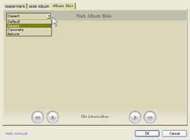 Visualiser Photo Resizer - 9 Album Skin mt_popup:9 Album Skin