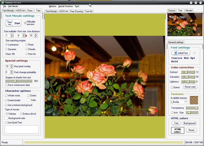 mt_popup:Textaizer - 1 Interface ouverture