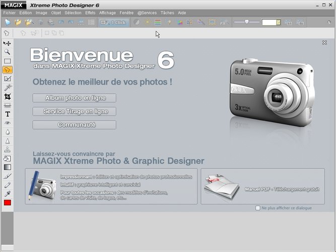 Xtreme Photo Designer - 1 Interface ouverture mt_popup:Xtreme Photo Designer - 1 Interface ouverture