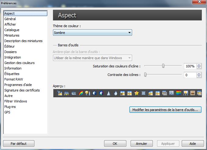 Zoner -Paramétrages et préférences mt_popup:Zoner -Paramétrages et préférences