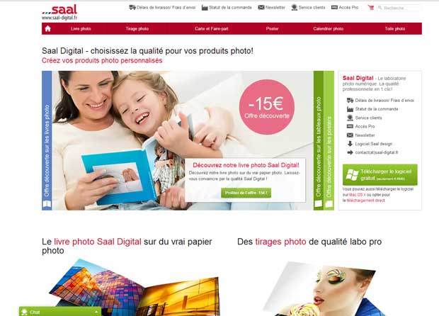 La page d'accueil